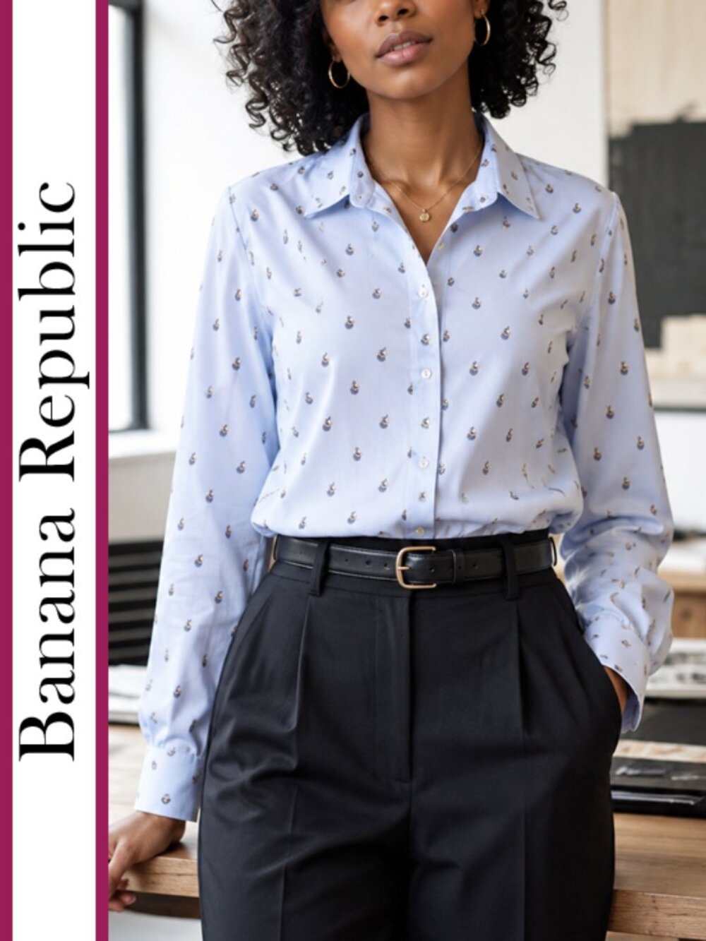 Banana Republic | 'Pearl Printed' Dillon Fit Shirt